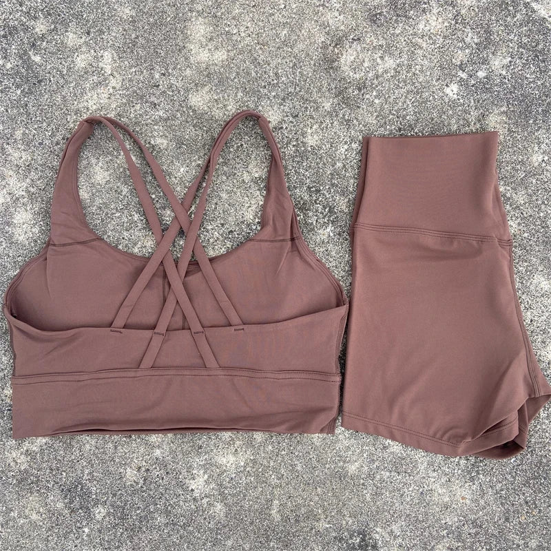 2 Piece Yoga Shorts and Top