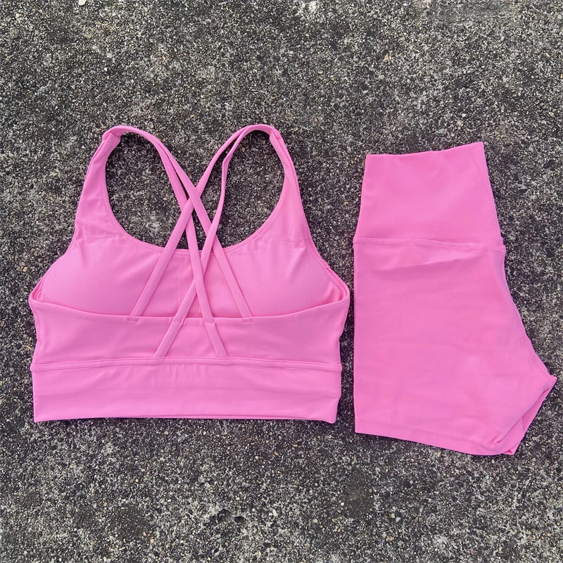 2 Piece Yoga Shorts and Top