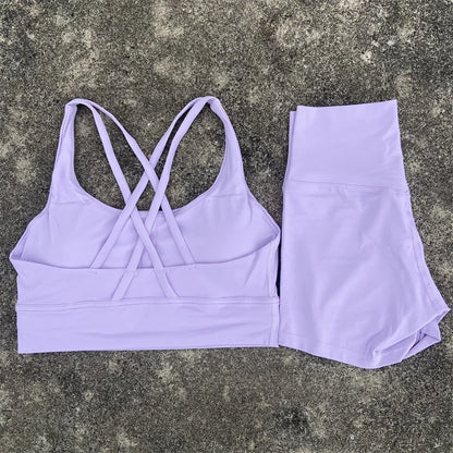2 Piece Yoga Shorts and Top