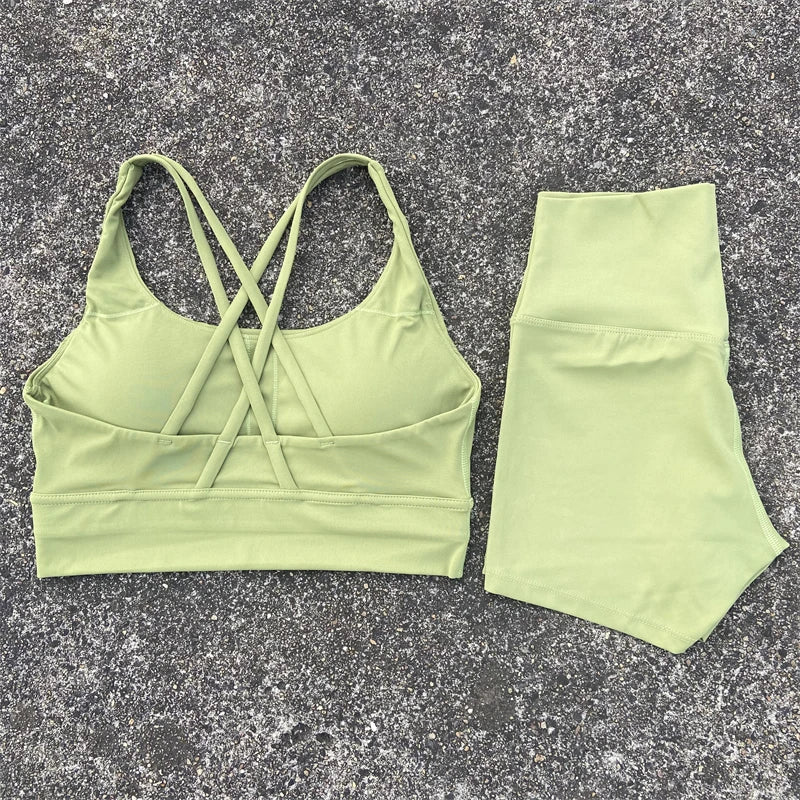 2 Piece Yoga Shorts and Top