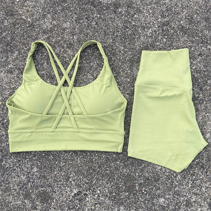 2 Piece Yoga Shorts and Top