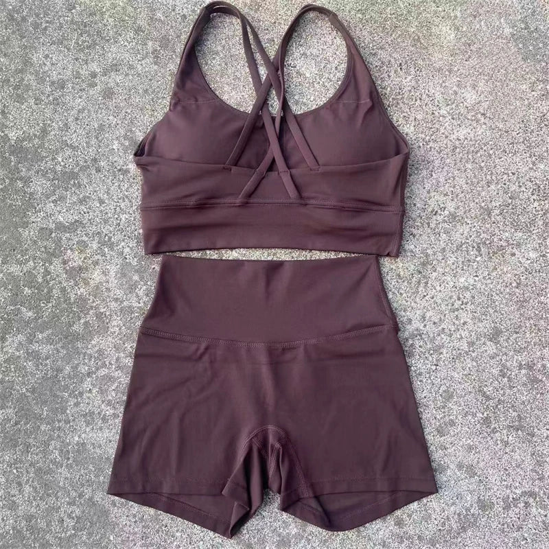 2 Piece Yoga Shorts and Top