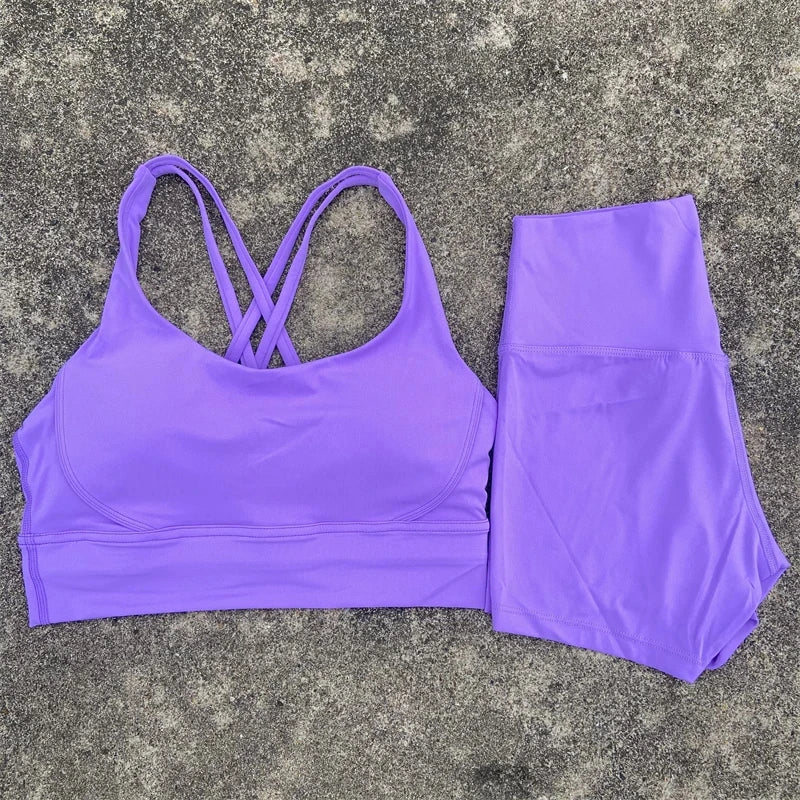 2 Piece Yoga Shorts and Top
