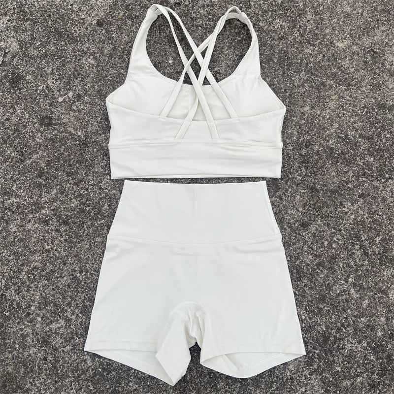 2 Piece Yoga Shorts and Top