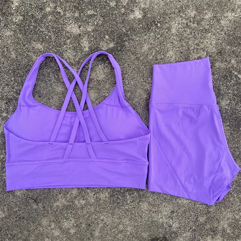 2 Piece Yoga Shorts and Top